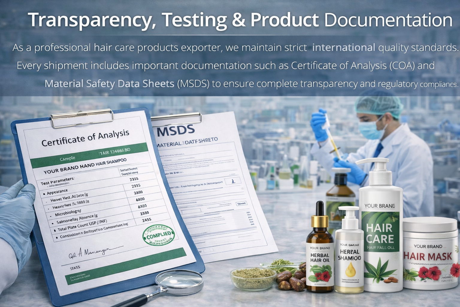 Product testing and quality assurance